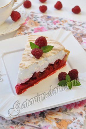 Пирог с малиной и вишней рецепт