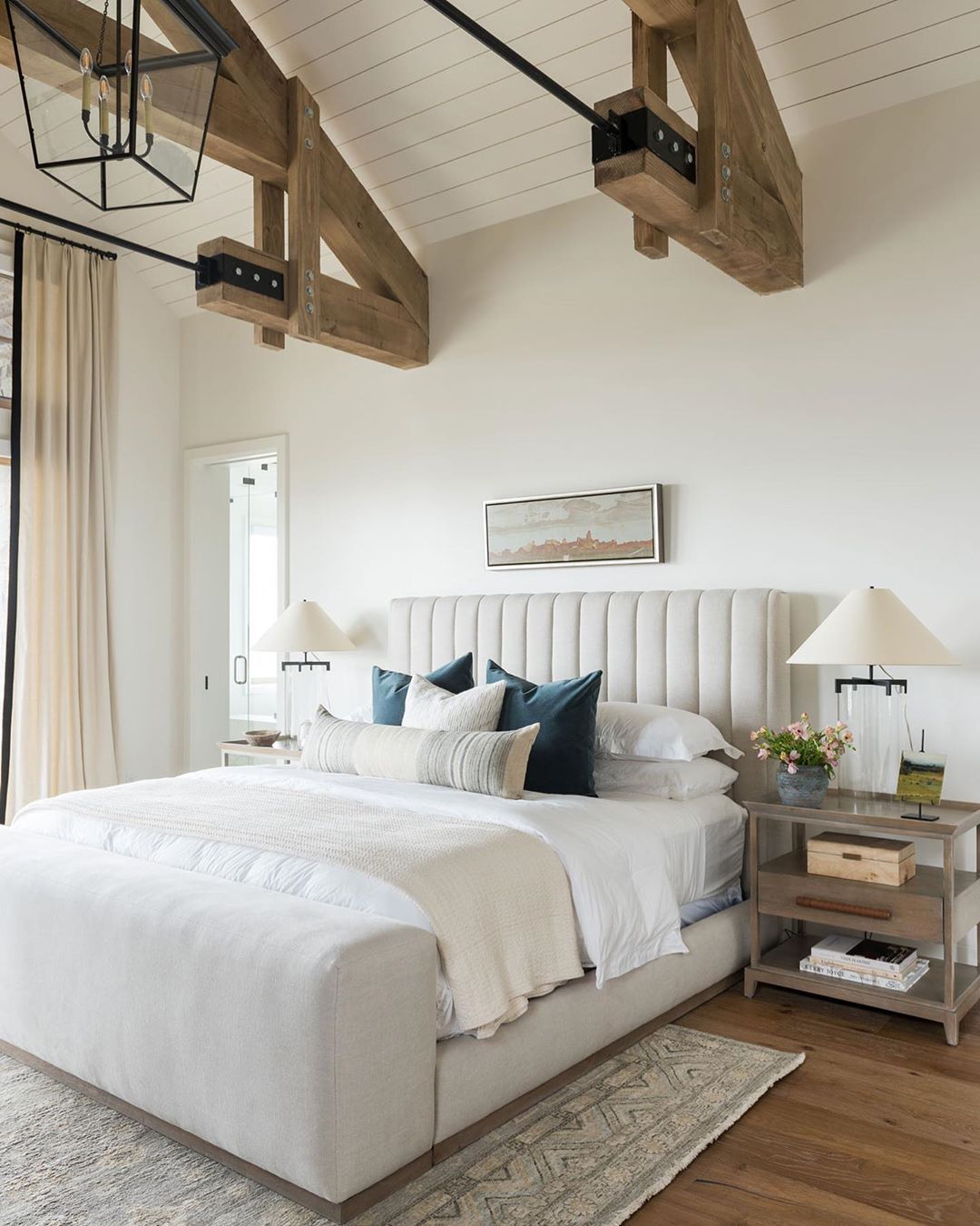grey white bedroom
