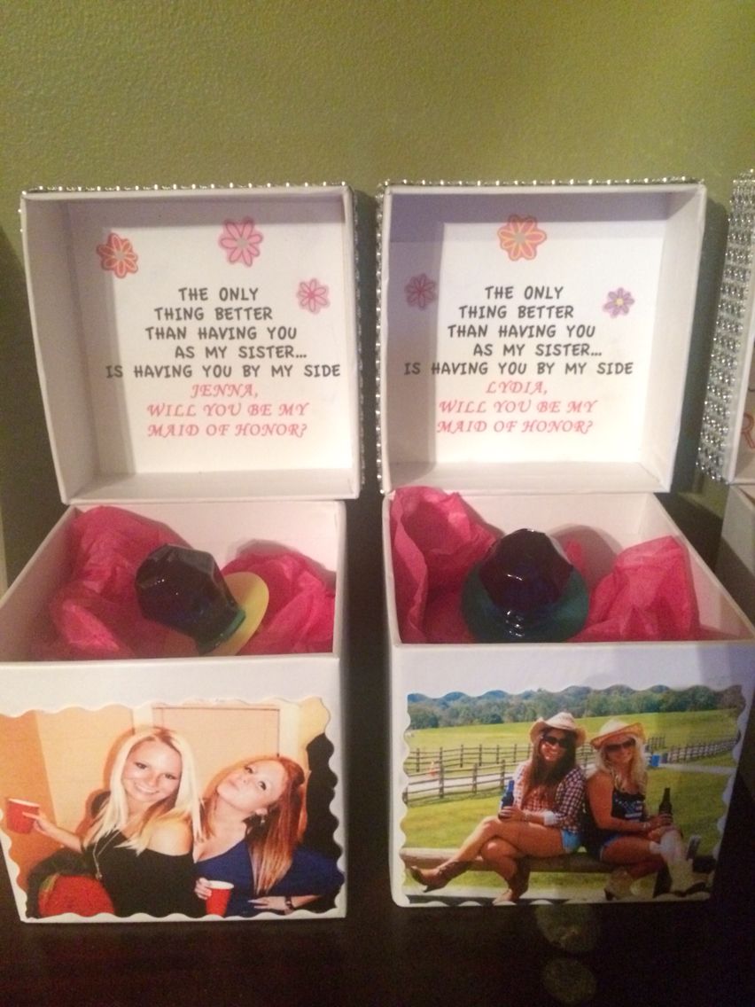 Maid Of Honor Ring Pop Proposal Fairytale Wedding Favors Ring