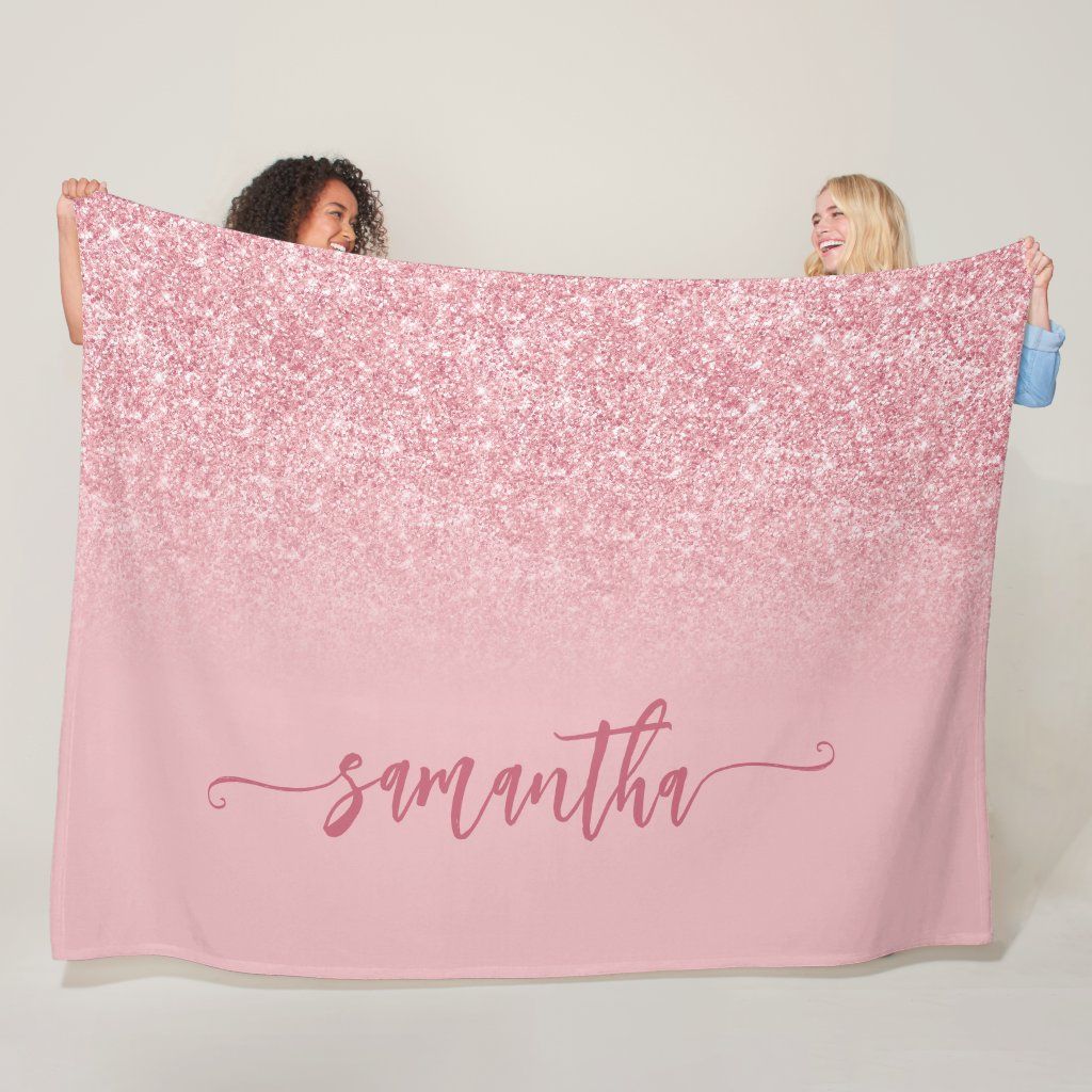 Dusty and Blush Pink Glitter Ombre Fleece Blanket Christmas Holidays, Christmas Cards, Christmas Decorations, Glitter Ombre, Glittery, Winter Snuggles, Edge Stitch, Winter Cozy, Dusty