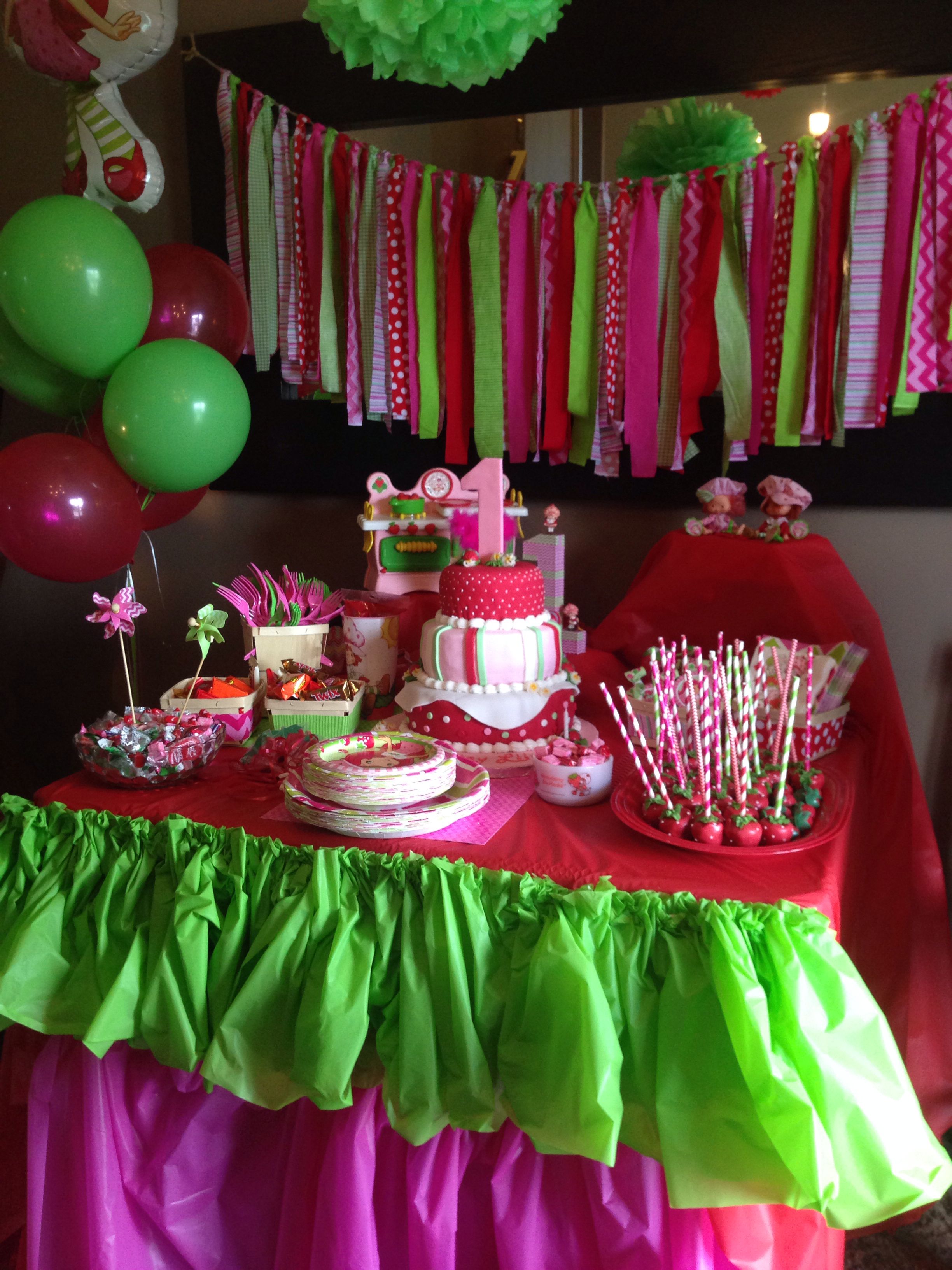 Strawberry shortcake 1st birthday Strawberry shortcake Strawberry shortcake 1st birthday Strawberry shortcake