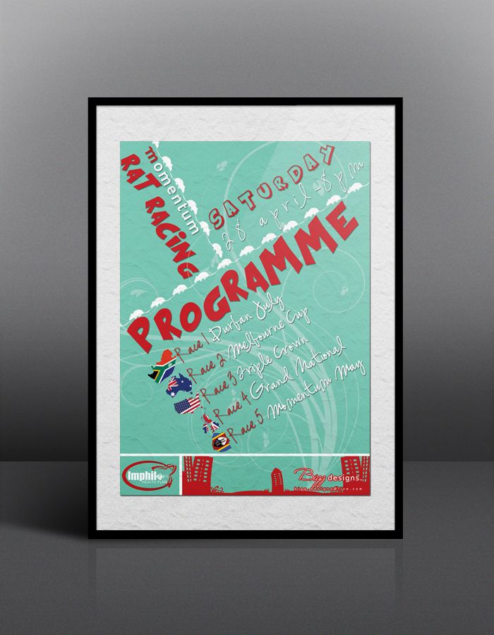 rat racing programme flyer design flyer designs pinterest flyer design programme