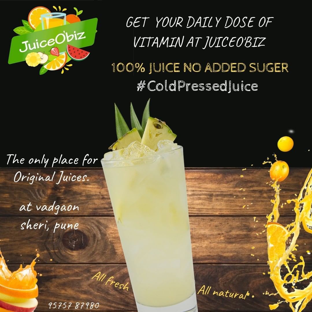 Get your daily dose of vitamins with refreshing fruits juice. The real raw 💯% fruit juice no added s...