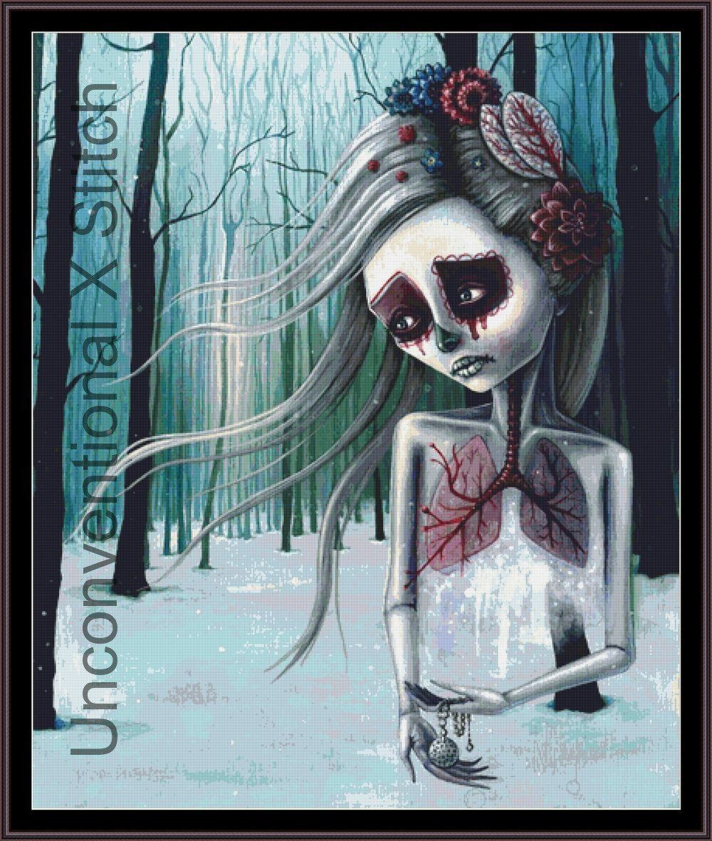 Beautiful Decay Grey Gothic Giclee Canvas Picture Art Decoration