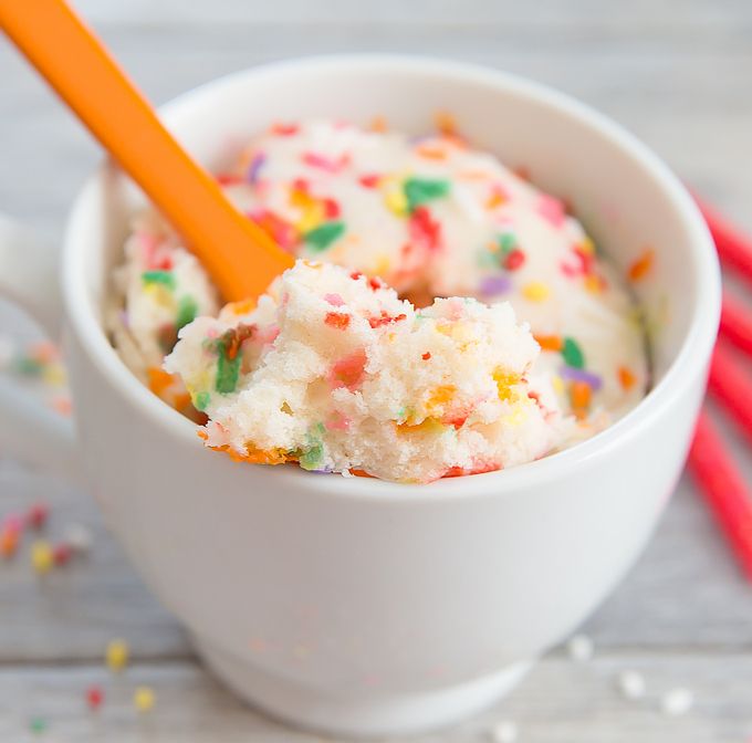 Funfetti Mug Cake #mugcake