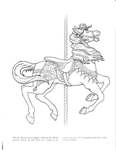 Carousel Animals Coloring Book
