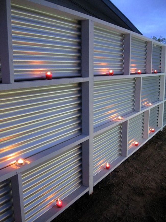 modern privacy fence ideas for your outdoor space corrugated metal sheet metal privacy fence