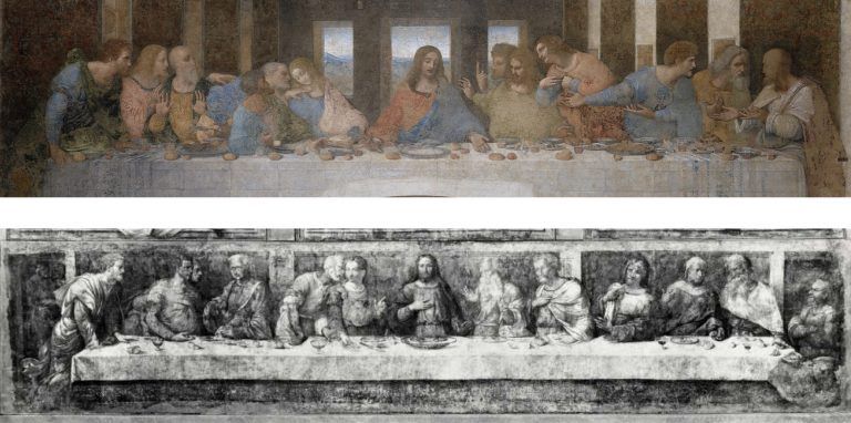 Leonardo Ultima Cena 1494 98 Painting Art