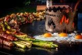 80cm - Feuerplatte | Grillplatte | Grillring | Plancha | Deutschlandplatte- Universal fÃŒr die Stahltonne, Kugelgrill oder Feuerschale