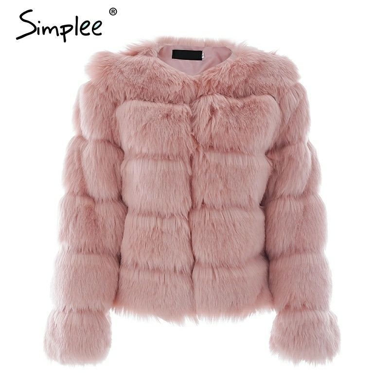 Pembe Mont Kurk Mont Kurk Ceket Taklit Kurk