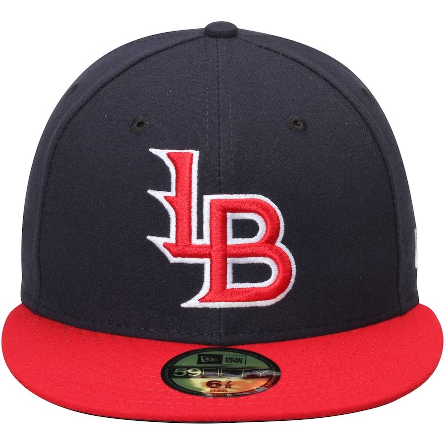 Louisville Bats New Era Authentic Collection 59fifty Fitted Hat Navy Red Louisville Bats Fitted Hats New Era