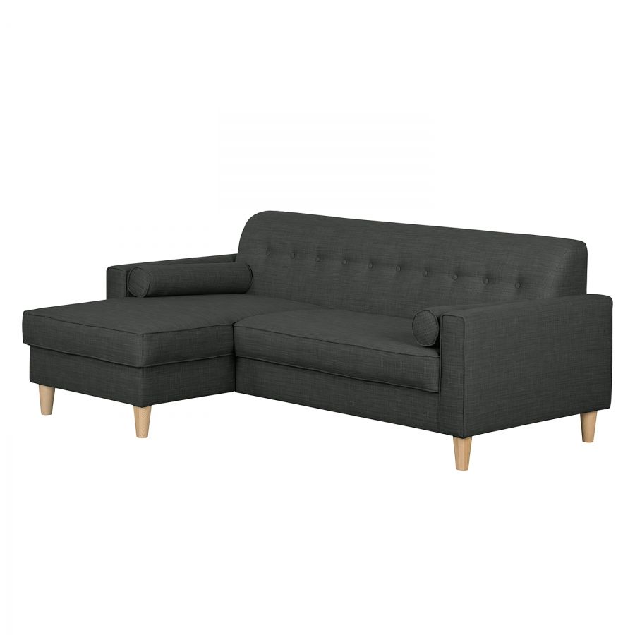 Hoekbank Viona (3-zits) - geweven stof longchair vooraanzicht rechts beige Angles, Textiles, Next At Home, Sectional Couch, New Homes, Beige, Inspiration, Furniture, Home Decor