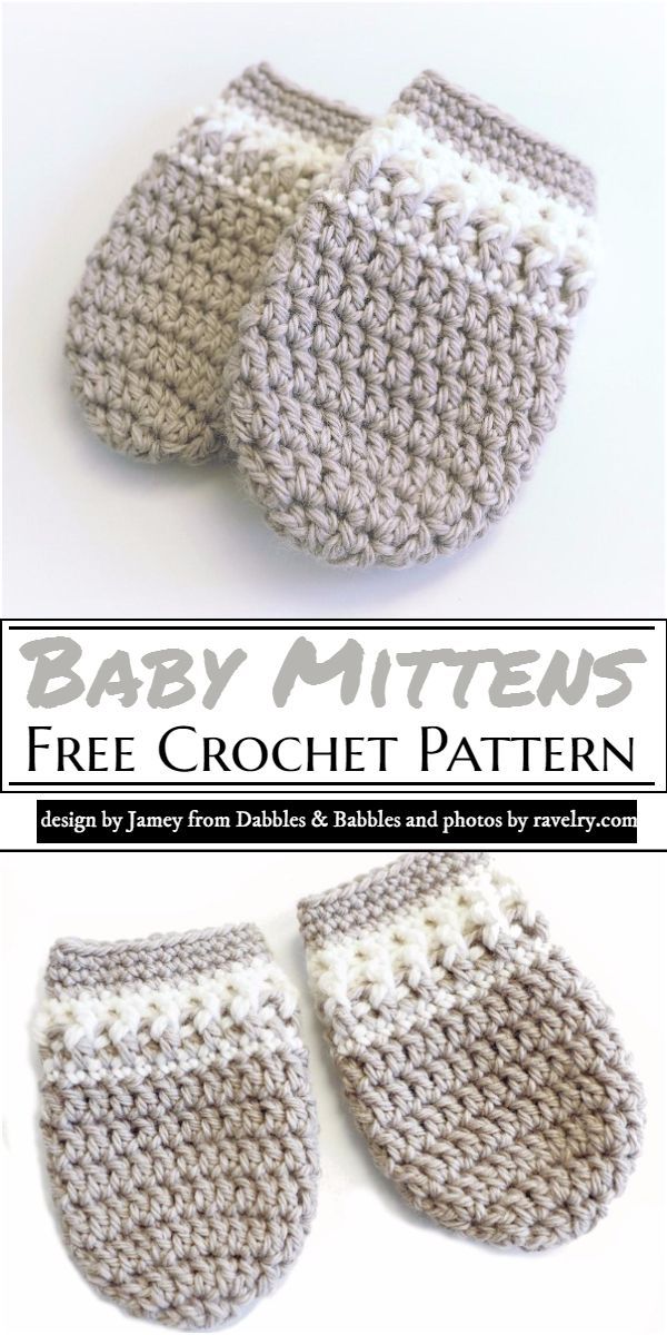 If you are new in the world of crocheting and want to take a complete knowledge about the crocheting, then take a new start from this crochet pattern. This pair of Baby Mittens Crochet Pattern is perfect for your little child or newly born in the chiller season. Crochet Baby Mittens, Crochet Mittens Free Pattern, Crochet Baby Booties Pattern, Baby Girl Crochet, Crochet For Boys, Crochet Gloves, Baby Knitting, Free Crochet, Crochet Baby Stuff