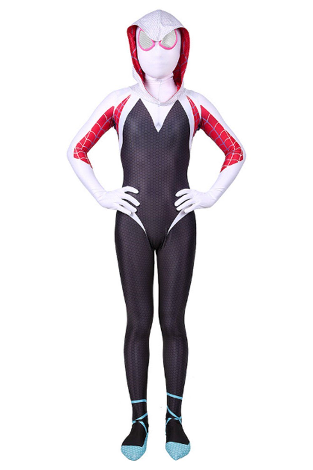 Spidergirl Gwen inspired mask Party Favors Spiderverse Spider-Man Costume