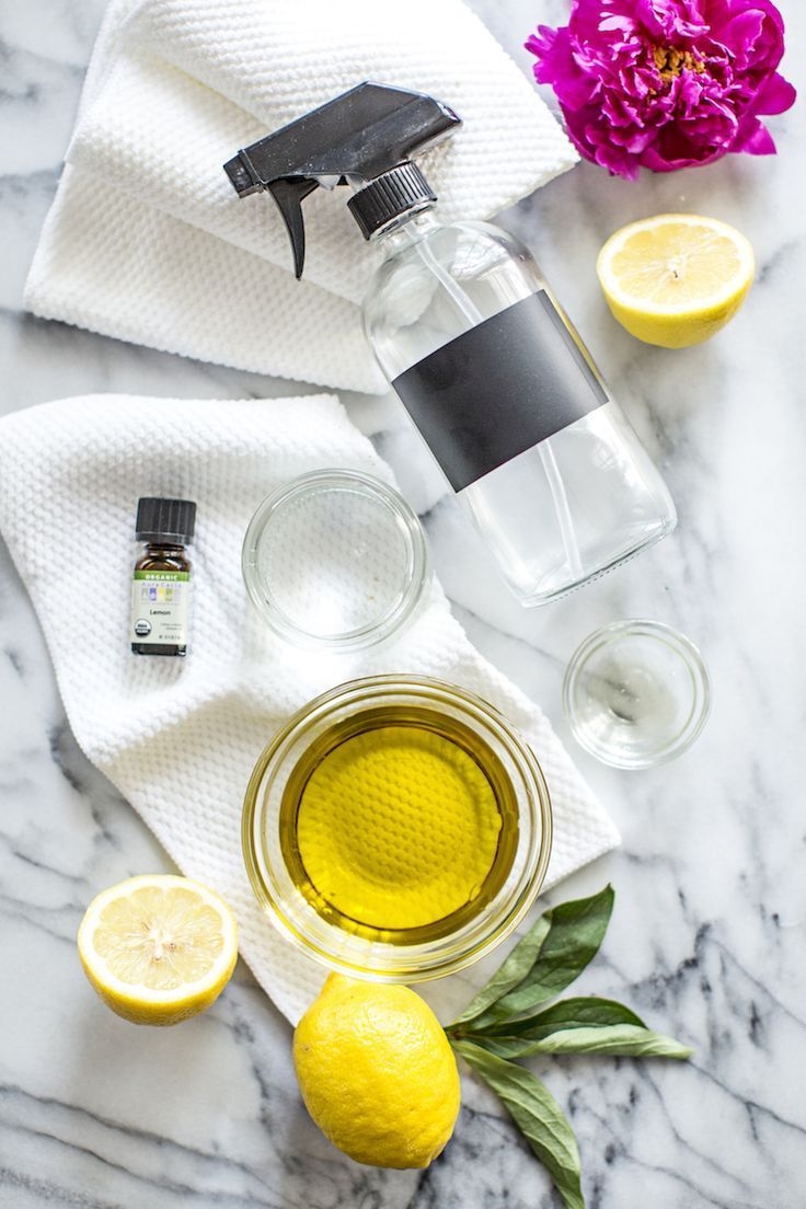 DIY Natural Furniture Polish + Dusting Spray Recipe