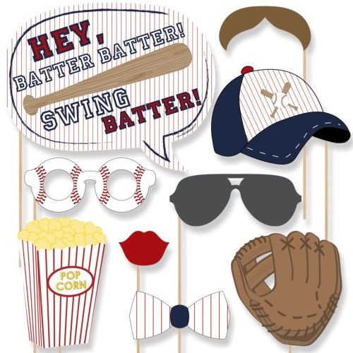 NEW BASEBALL BATTER UP GLOVE BOYS BIRTHDAY PARTY CAKE TOPPER KIT SPORTS CUPCAKE