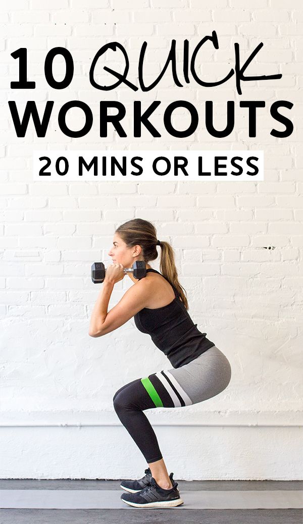 10 Quick Full Body Workouts That'll Take 20 Minutes or Less | Pumps & Iron #fitness #workout