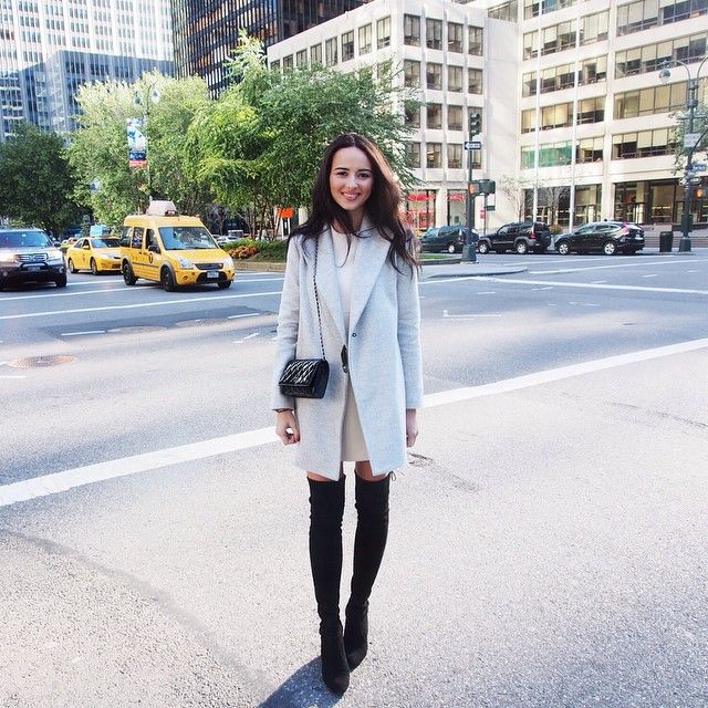 STUART WEITZMAN | The HIGHLAND boot: Now this is street style. #inourshoes | Otk boots outfit