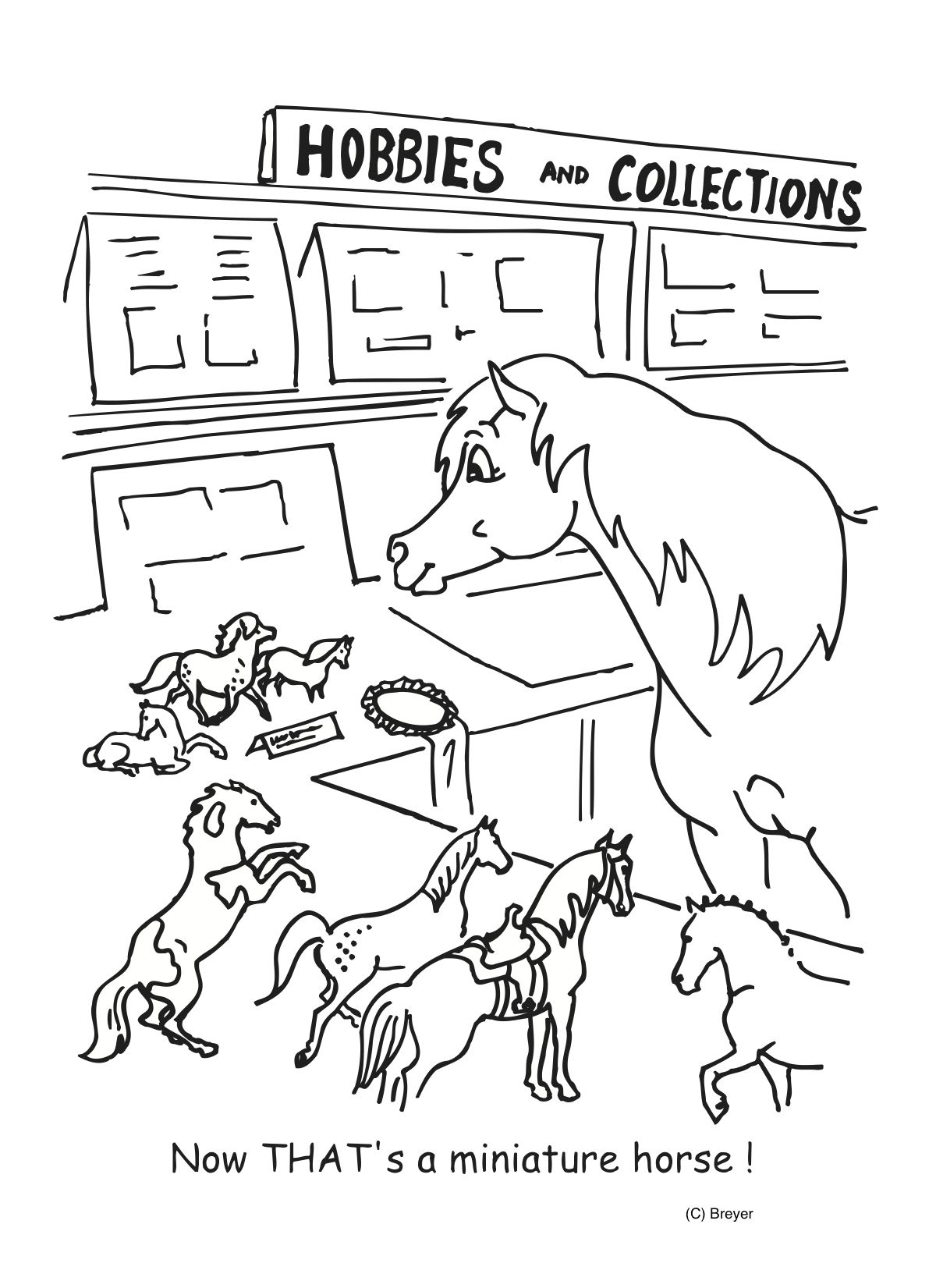 Fashion week Horse Miniature coloring pages pictures for lady Fashion style Horse Miniature coloring pages pictures for lady