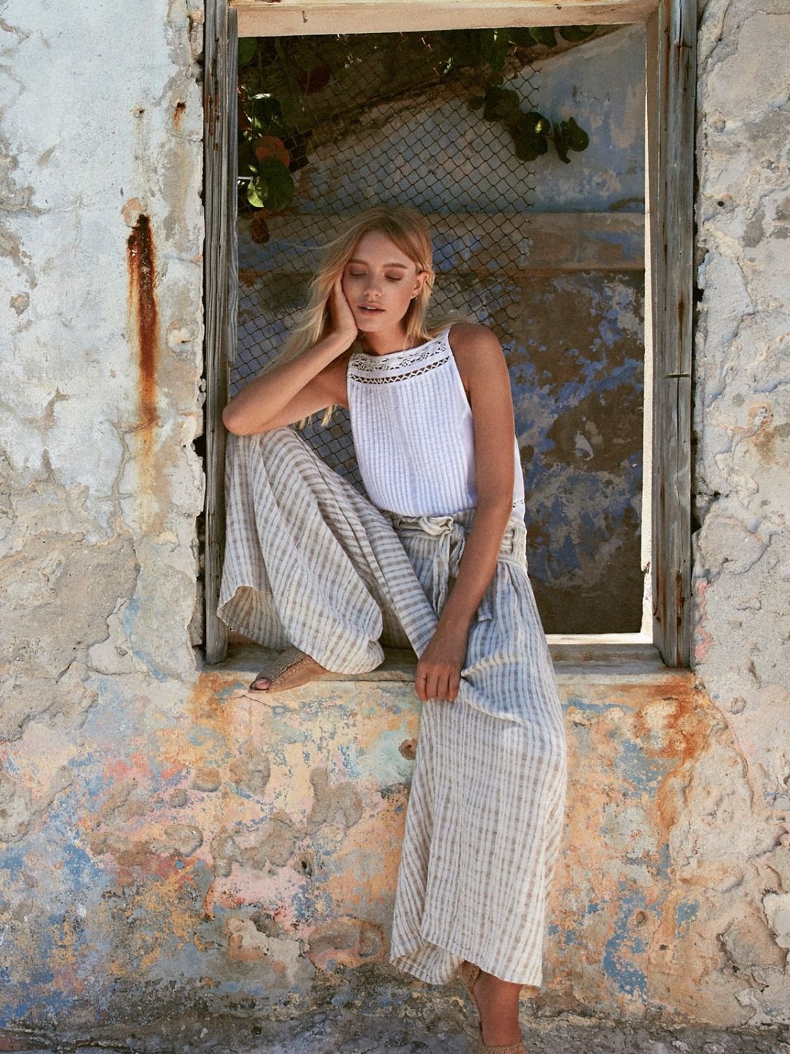 Sun Island Extreme Wide Leg Summer Style Kalokairina Synola