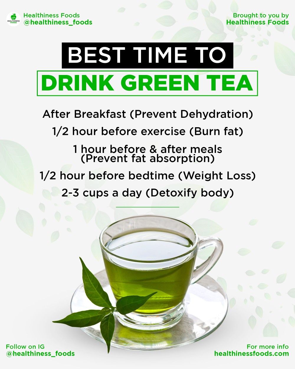 Best time to drink green tea