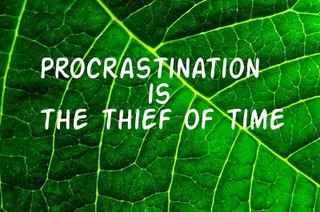 Procrastination is the thief of time essay
