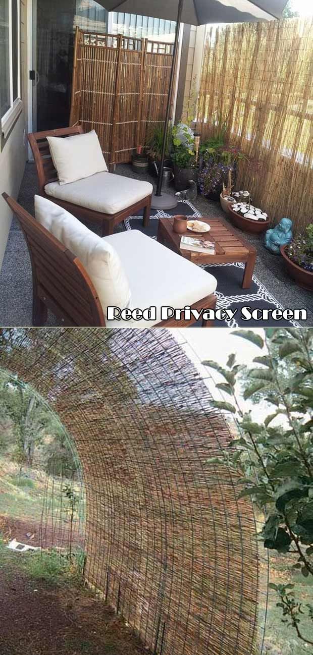 Create Your Own Outdoor Retreat With Reed Privacy Screen Reedscreen Balcony Privacy Apartment Balcony Garden Apartment Garden