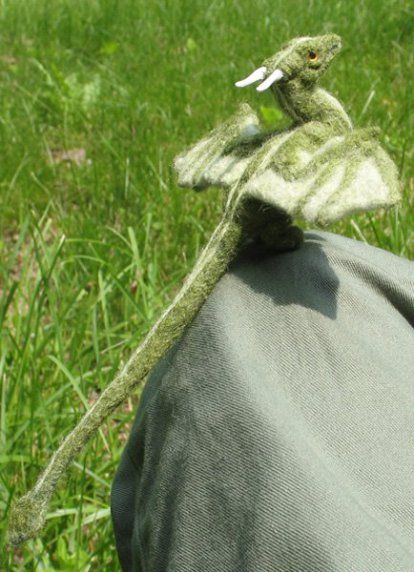 Stunning Needle Felted Dragon #feltdragon