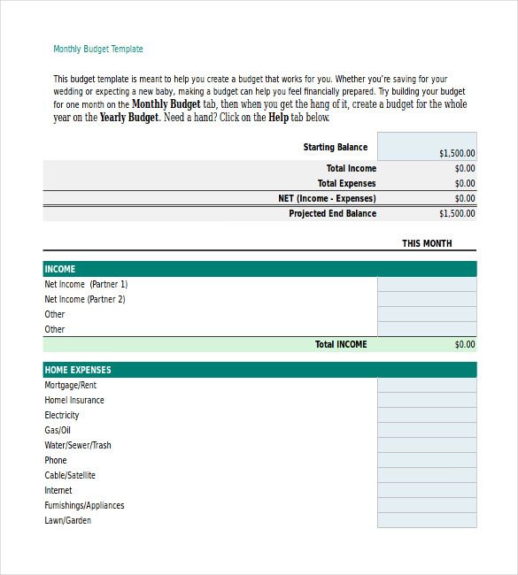 XLS Personal Budget Spreadsheet , Simple Personal Budget Template