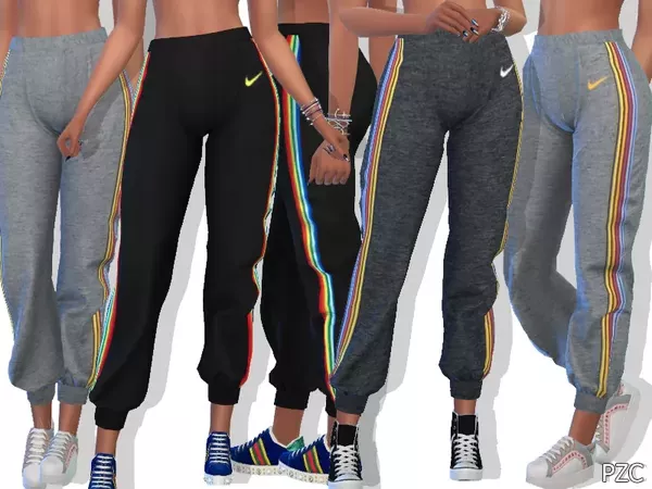 nike sweatpants with stripe