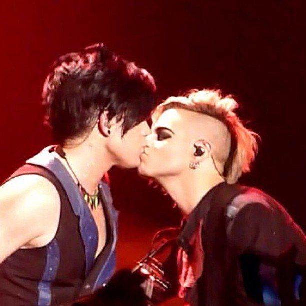 Adam Lambert Tommy Joe Ratliff Adommy Kiss Glam Nation