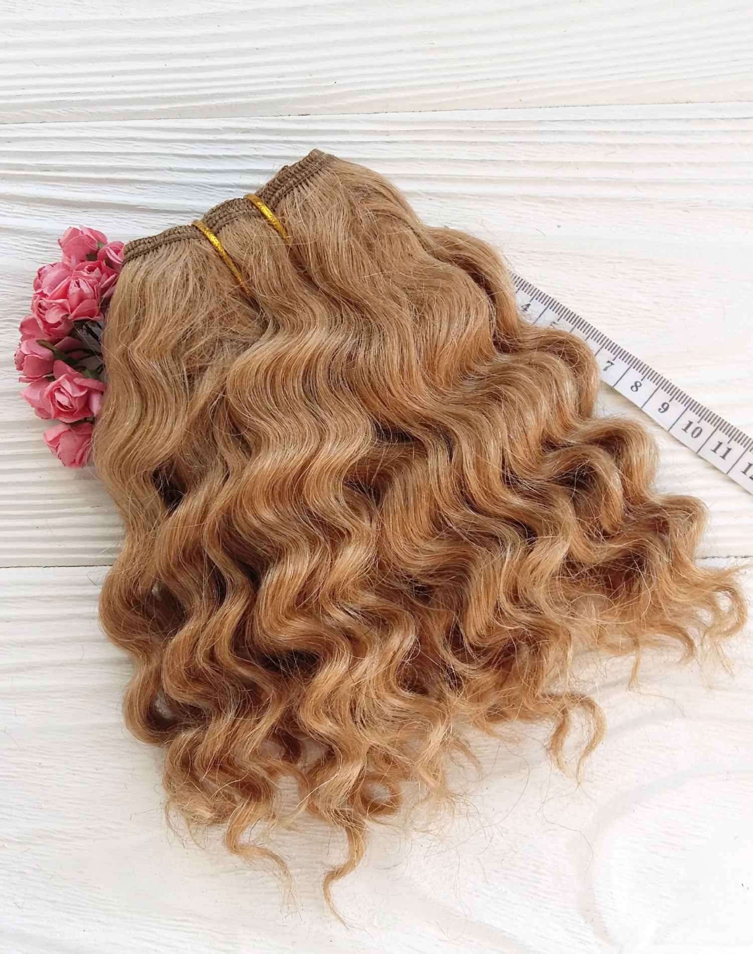 REBORN DOLL BLONDE MOHAIR WEFTS