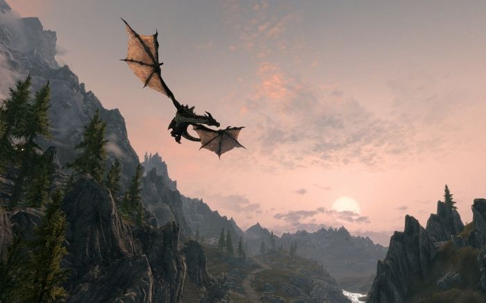 Elder Scrolls V Skyrim Ps3 Version Skyrim Wallpaper Dragon Silhouette Skyrim Elder Scrolls V Skyrim Ps3 Version Skyrim Wallpaper Dragon Silhouette Skyrim