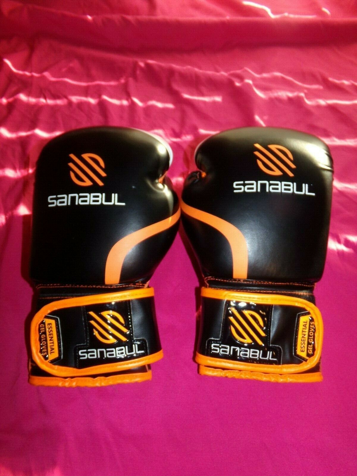 Red Sanabul Essential Gel Training Boxing Gloves