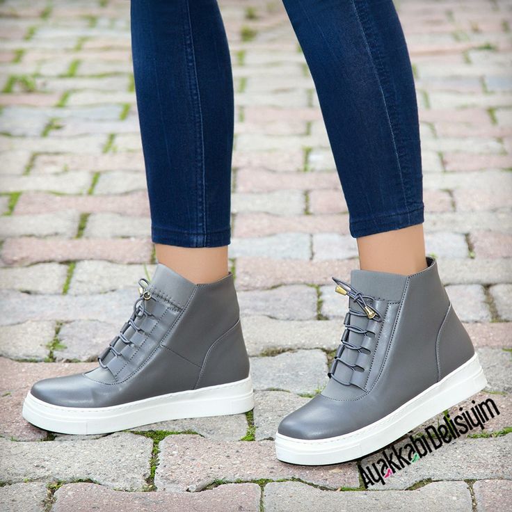 Sangay Gri Kalin Tabanli Spor Bot Angay Tabanl Grey Sneakers Sneakers Trending Shoes