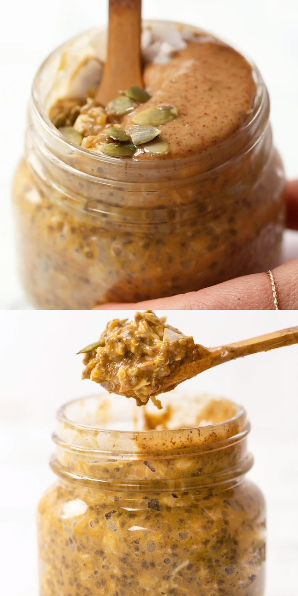 Pumpkin Pie Quinoa Overnight Oats