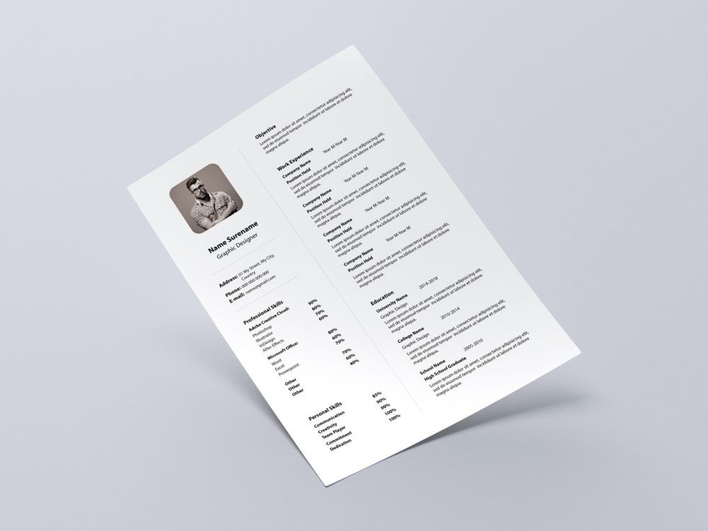 Free Super Simple Resume Template with Elegant Design Free Resume - free simple resume template Free Super Simple Resume Template with Elegant Design Free Resume - free simple resume template