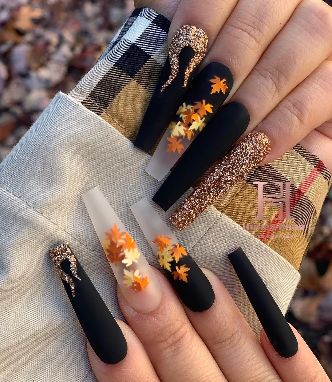 Honey Phan on Instagram: “Fire Fall Nails once aga Honey Phan on Instagram: “Fire Fall Nails once aga