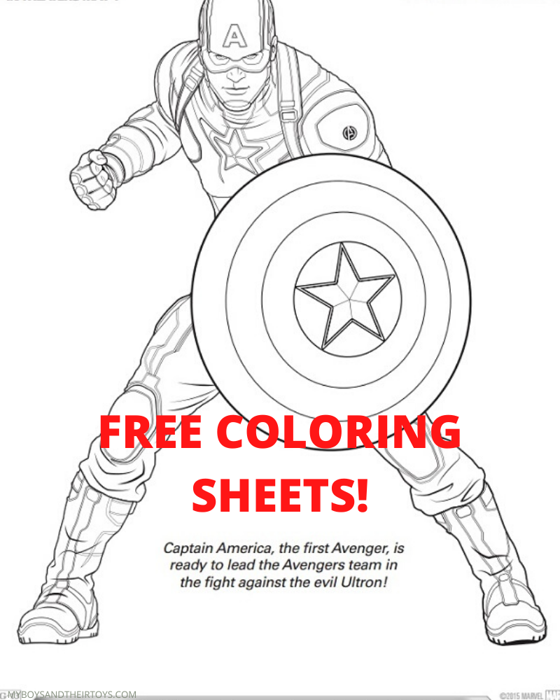 Avengers Age of Ultron Coloring Sheets Trailer My Boys and Their