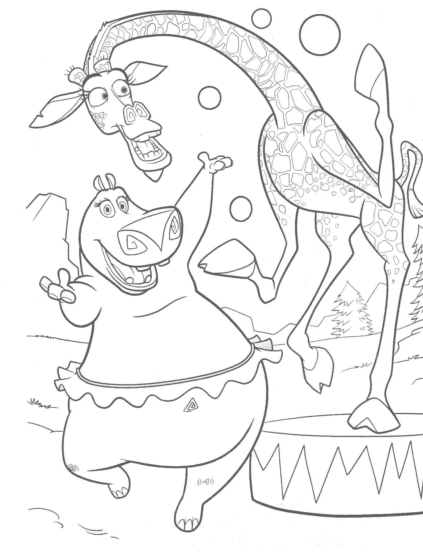 Madagascar coloring pages madagascar 3 coloring pages the cartoon journal
