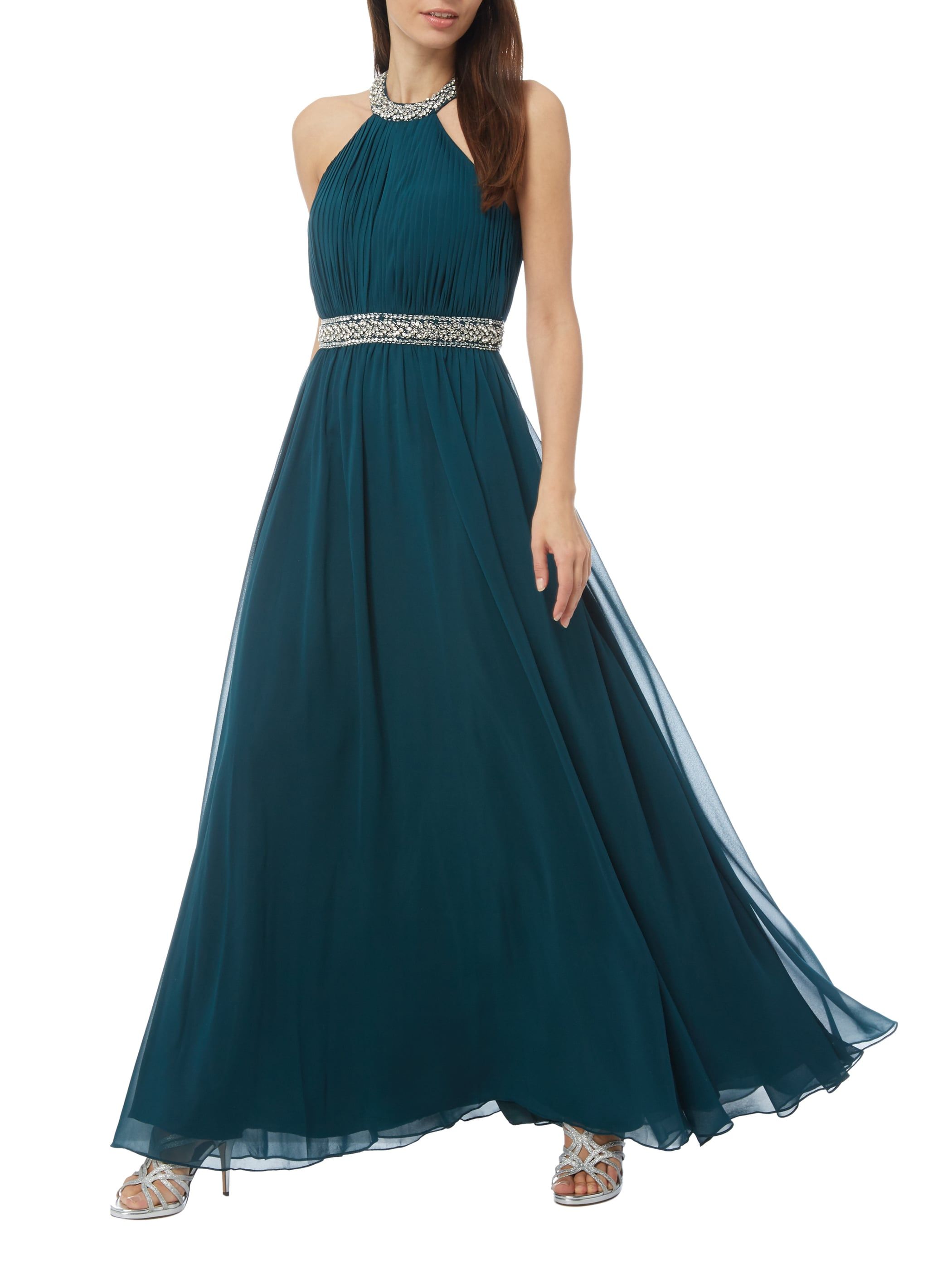 Abendkleid mit geschmücktem Collierkragen Abendkleid, Kleider Abendkleid mit geschmücktem Collierkragen Abendkleid, Kleider