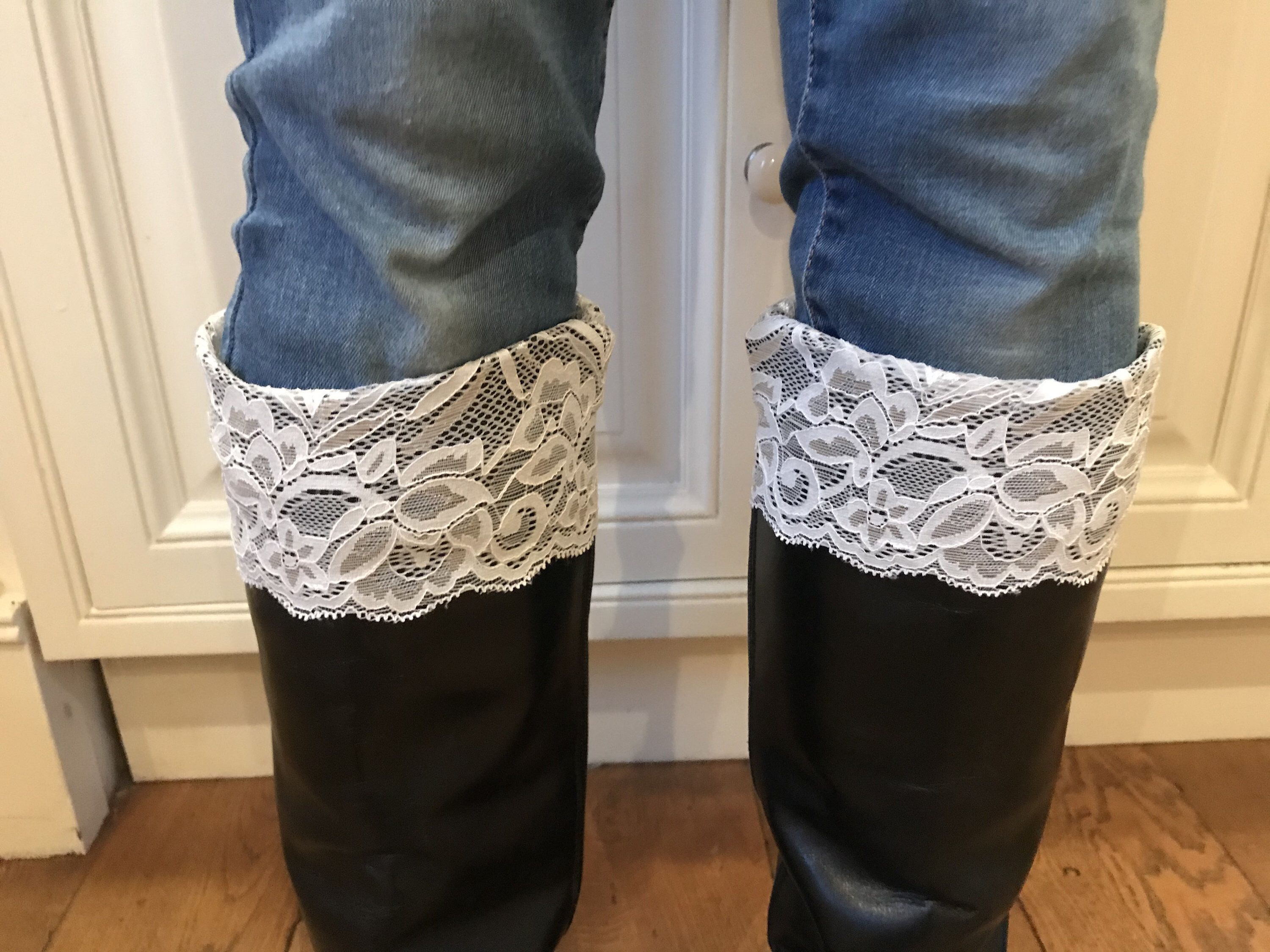 lace cuff boot socks
