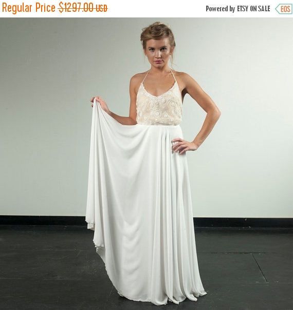Hollywood Wedding Dress Custom Made Blouson Lace And Chiffon Flash Hollywood Wedding Dress Custom Made Blouson Lace
