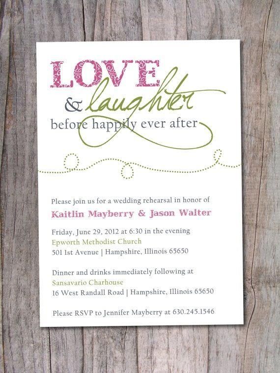 rehearsal dinner invitation cute rhyme rehearsal dinner