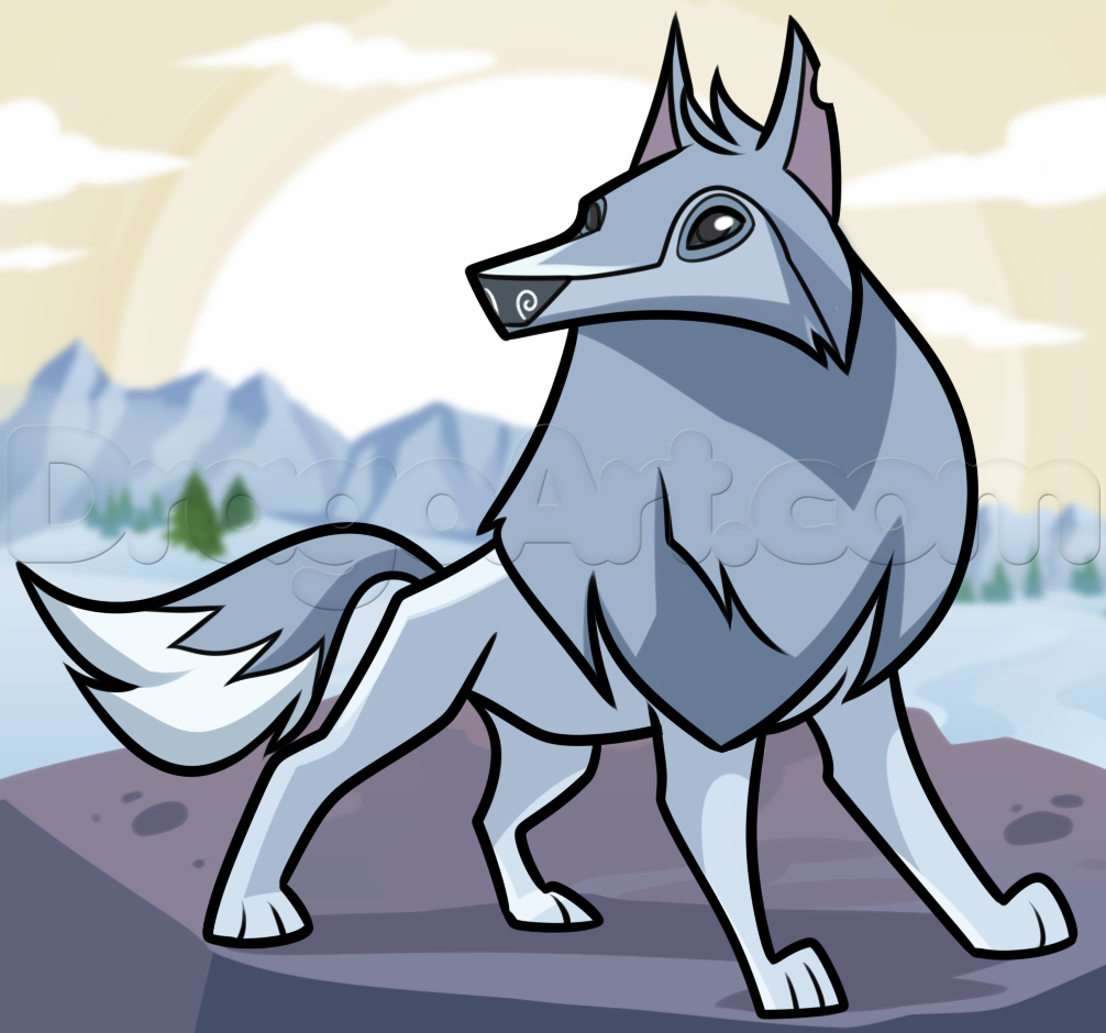 How To Draw An Animal Jam Arctic Wolf - ANIMALSD