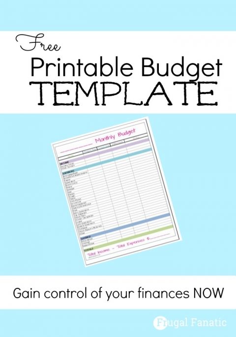 Free Monthly Budget Template Monthly budget template, Monthly - free printable budget spreadsheet Free Monthly Budget Template Monthly budget template, Monthly - free printable budget spreadsheet