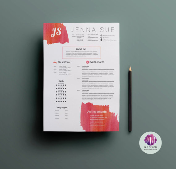modern resume template cover letter template reference modern chic resume layouts