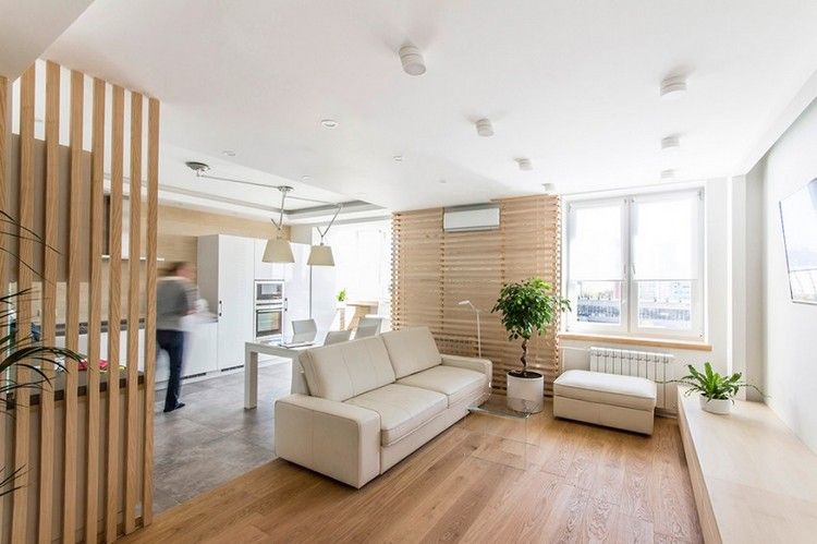 design-wohnzimmer-offene-wohnkueche-weiss-creme-holz | Wohnideen ... design-wohnzimmer-offene-wohnkueche-weiss-creme-holz | Wohnideen ...
