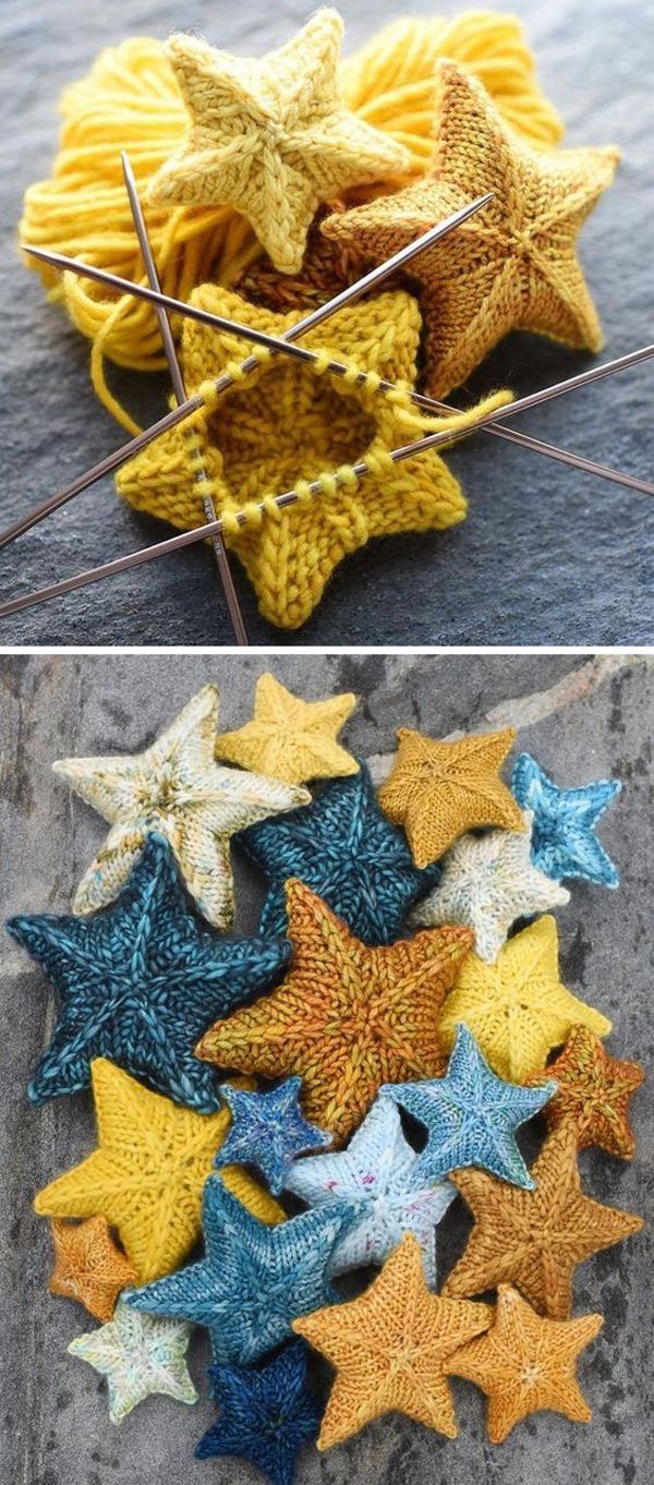 Sterne stricken - kostenlose Anleitung - Stricken ist so einfach wie 1, 2, 3 Das...