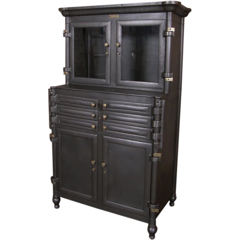 Vintage Aseptic Metal & Glass Dental Cabinet Modern Cabinets Shop apothecary cabinets and other antique and modern storage pieces from the world's best furniture dealers. - Vintage Aseptic Metal & Glass Dental Cabinet Modern Cabinets